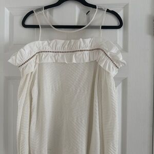 Tricot Chic White Top